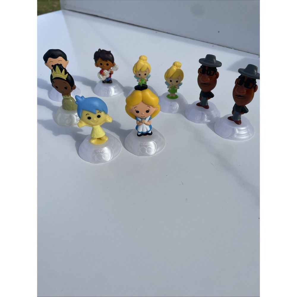 2023 McDonalds Disney's 100 Years Anniversary Lot Of 10 Assorted Happy Meal Toys